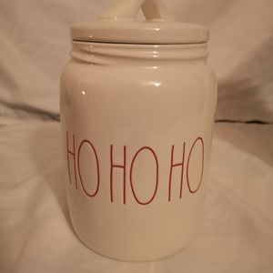 Rae Dunn ho ho ho small canister